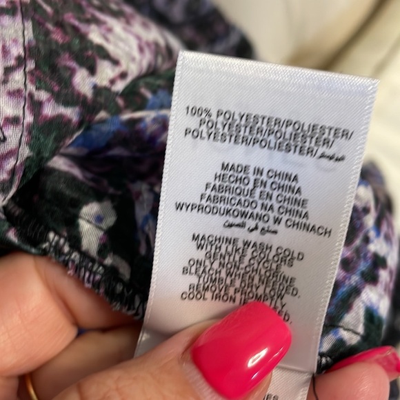 Jones New York VINTAGE semi sheer textured button up collared blouse relax fit M - Picture 12 of 17